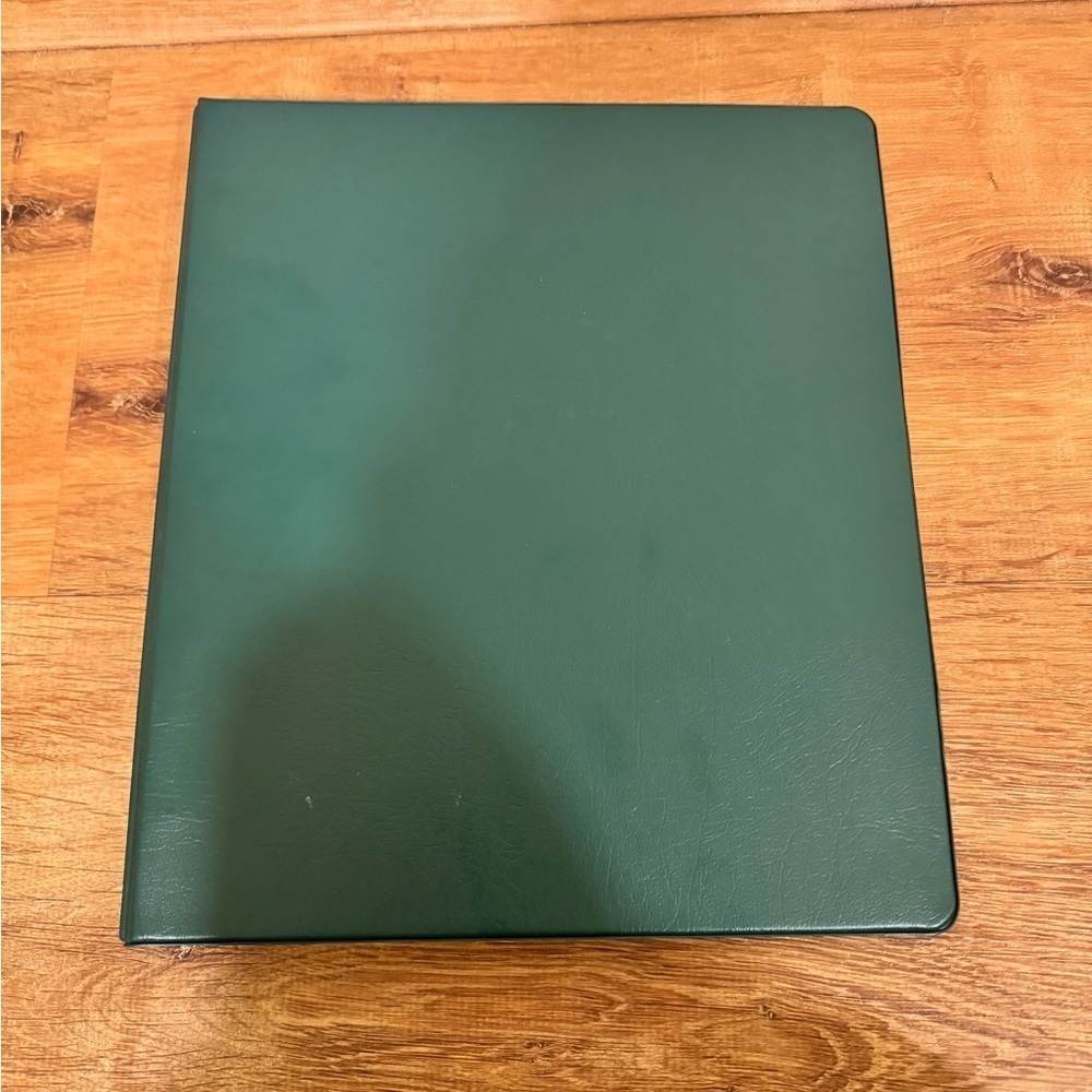 Midnight green 1/2 inch binder​​​​​